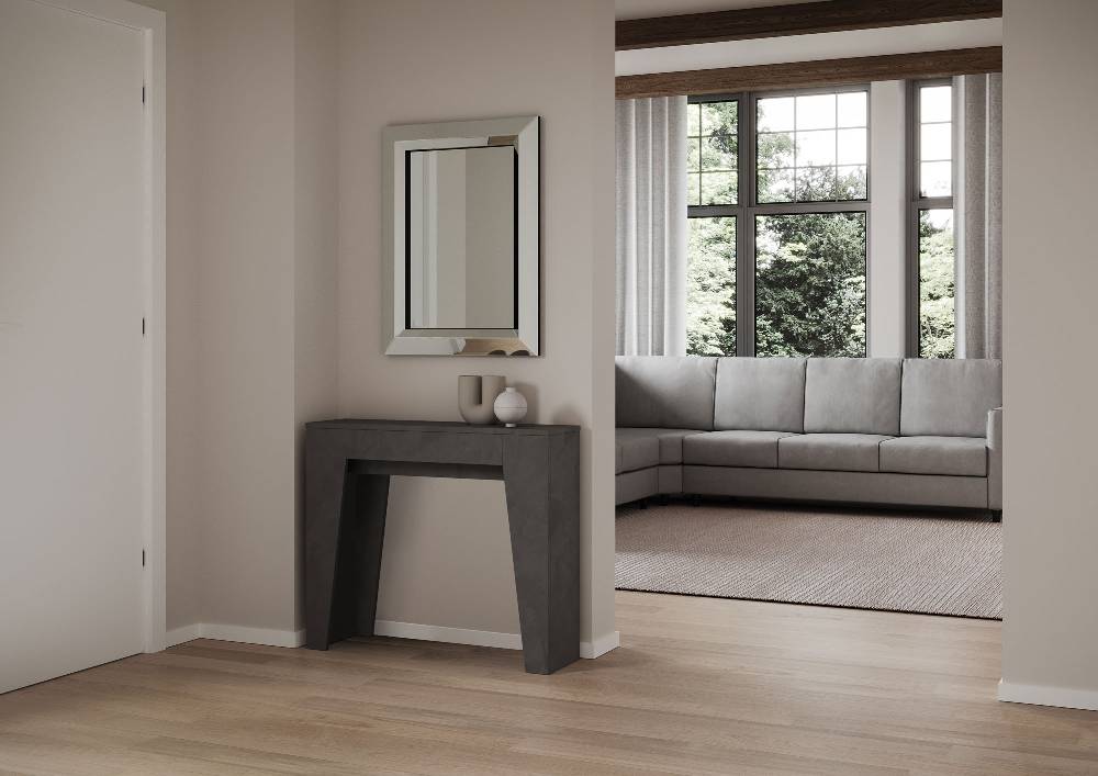 Itamoby Consolle allungabile 90×25/181 cm Narrow Antracite Promozione