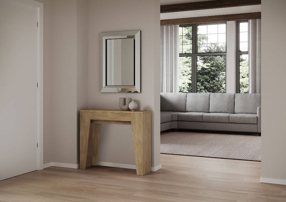 Itamoby Consolle allungabile 90×25/181 cm Narrow Quercia Natura Pezzi Unici