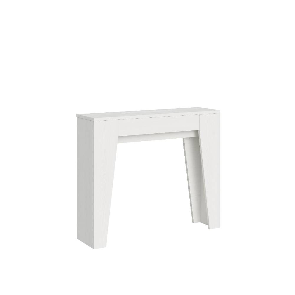 Itamoby Consolle allungabile 90×25/181 cm Narrow Bianco Frassino