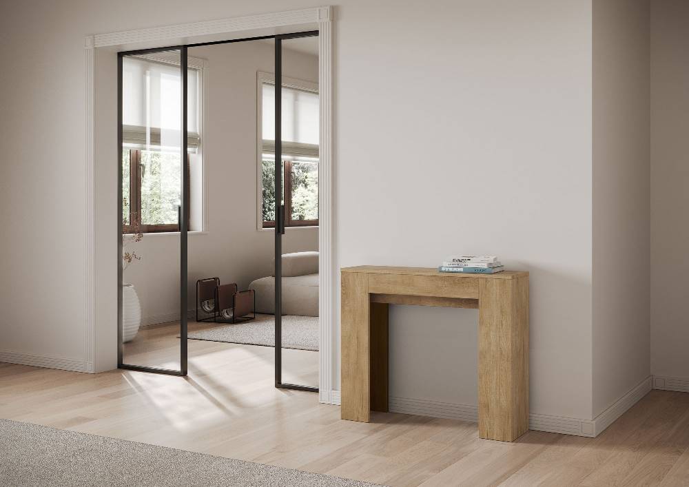 Itamoby Consolle allungabile 90×25/181 cm Slick Quercia Natura Economico