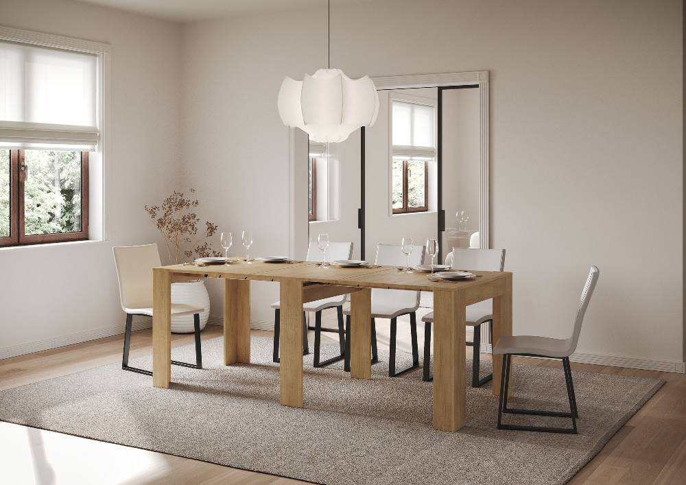 Itamoby Consolle allungabile 90×25/181 cm Slick Quercia Natura Economico