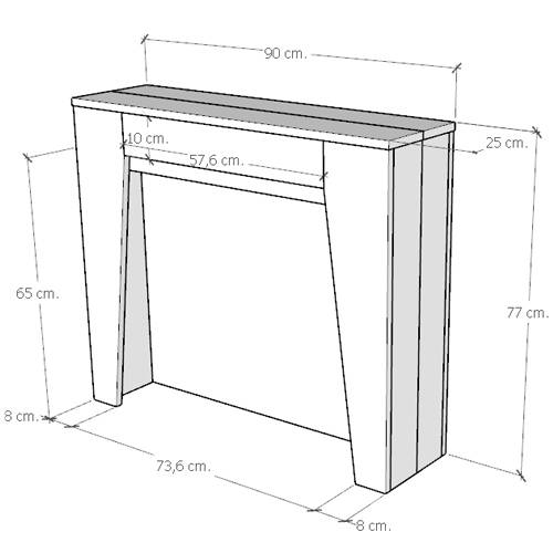 Itamoby Consolle allungabile 90×25/211 cm Anea Antracite Promozione Limitata