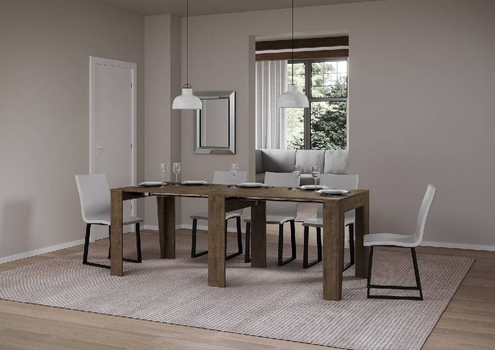 Itamoby Consolle allungabile 90×25/211 cm Anea Noce Fino Al -60%