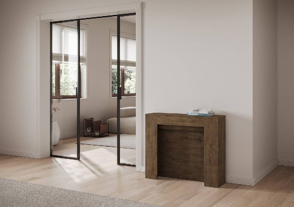 Itamoby Consolle allungabile 90×25/211 cm Kiba Noce Sottocosto