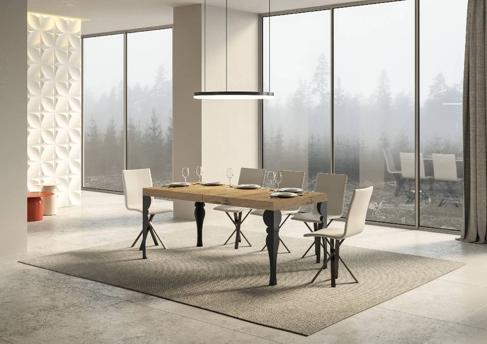Itamoby Tavolo allungabile 90×180/284 cm Paxon Premium Quercia Natura telaio Antracite Acquista Ora