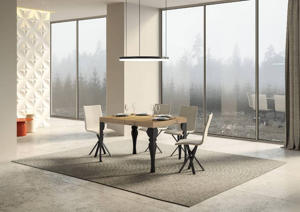 Itamoby Tavolo allungabile 90×130/234 cm Paxon Premium Quercia Natura telaio Antracite Offerta
