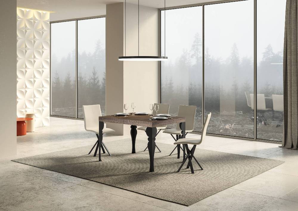 Itamoby Tavolo allungabile 90X120/224 cm Paxon Premium Noce telaio Antracite Online