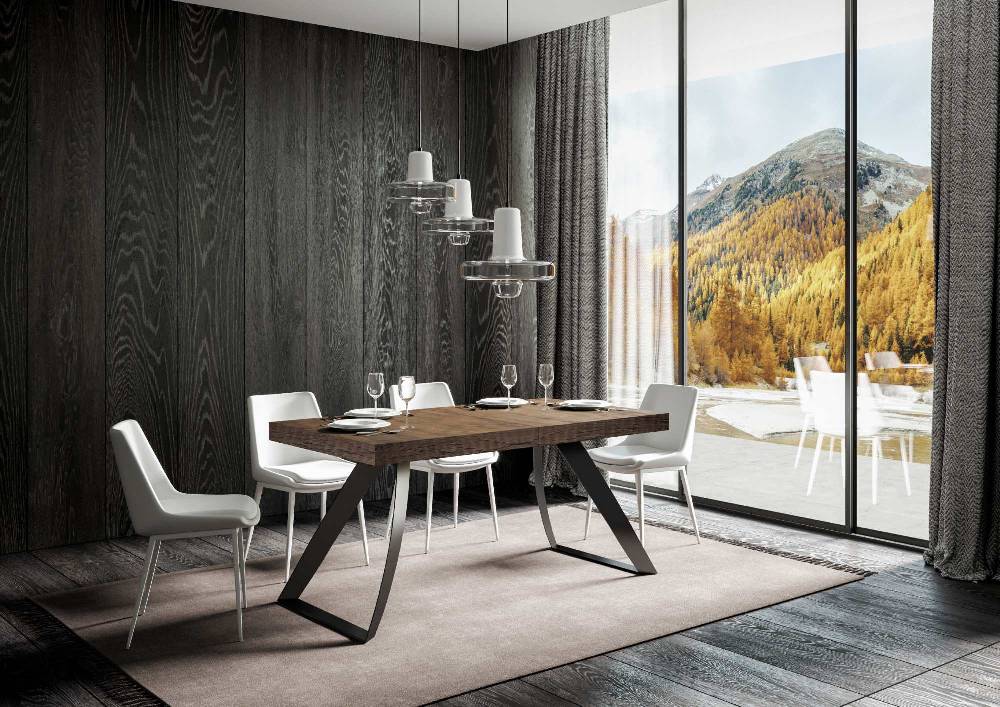 Itamoby Tavolo allungabile 90×160/264 cm Proxy Premium Noce telaio Antracite In Saldo