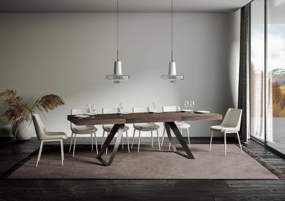 Itamoby Tavolo allungabile 90×160/264 cm Proxy Premium Noce telaio Antracite In Saldo