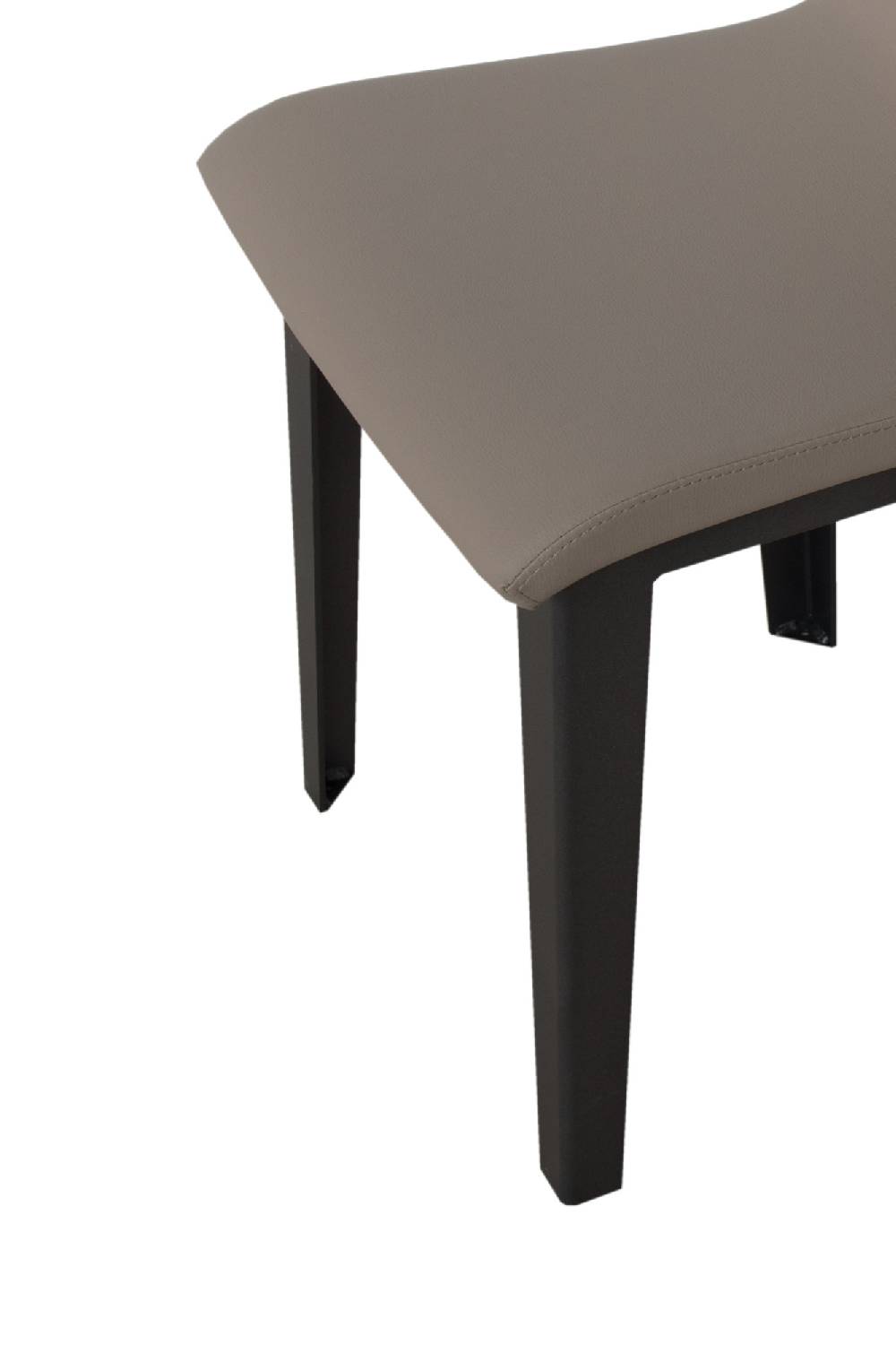 Itamoby Sedia Armida gambe Antracite cuscino tortora 52 (gambe Coniche) Outlet