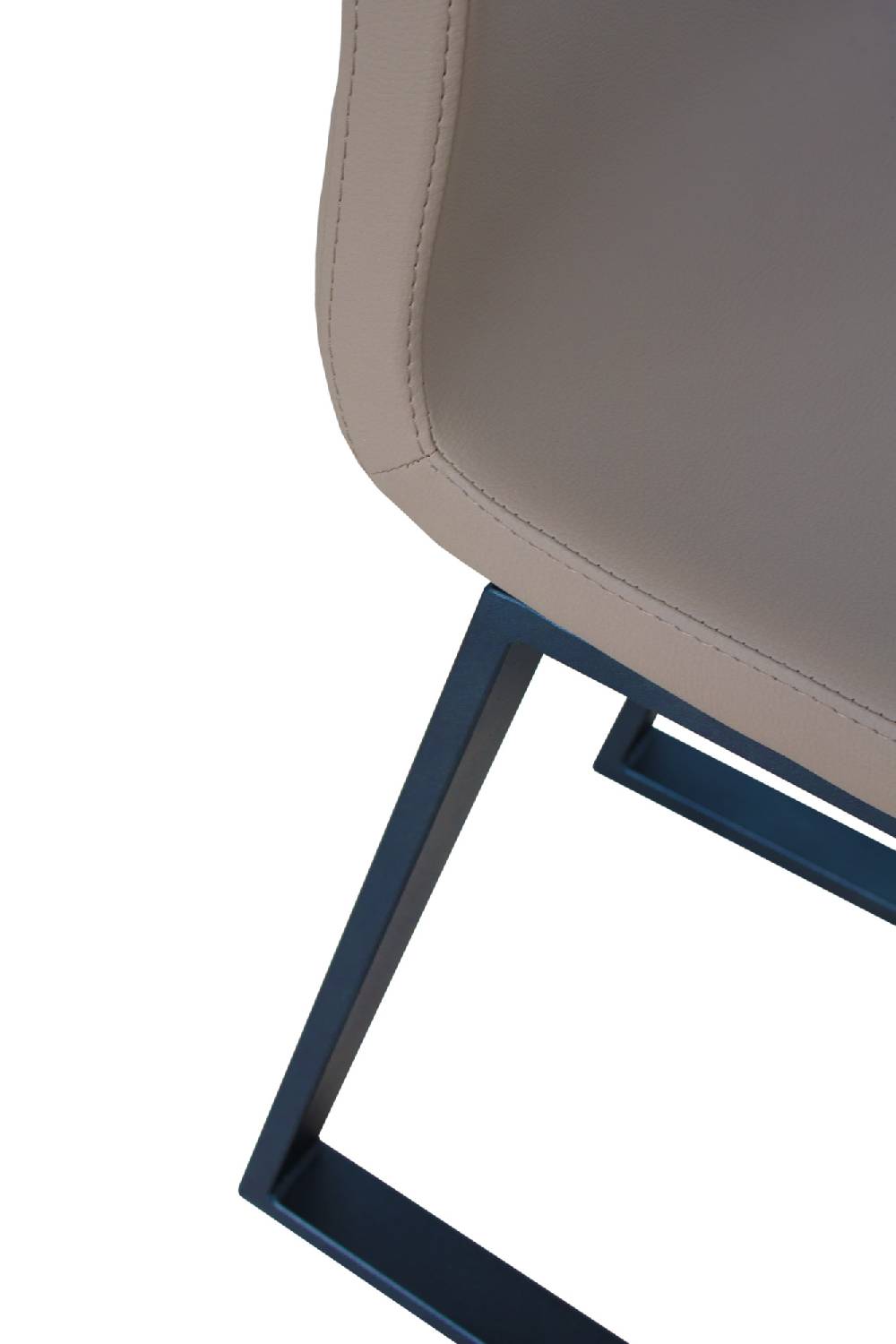 Itamoby Sedia Baffy gambe Antracite cuscino Tortora 52 (tipo Tecno) Italy
