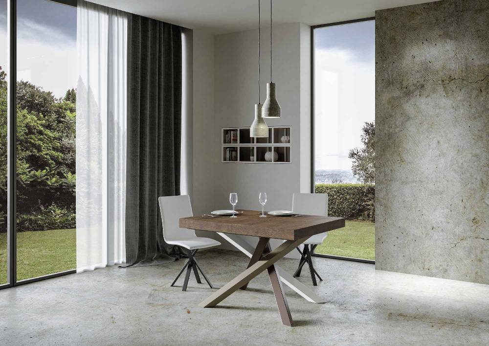 Itamoby Tavolo allungabile 90×140/244 cm Volantis Premium Noce telaio 4/C Outlet