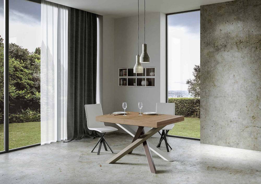 Itamoby Tavolo allungabile 90×140/244 cm Volantis Premium Quercia Natura telaio 4/C Saldi