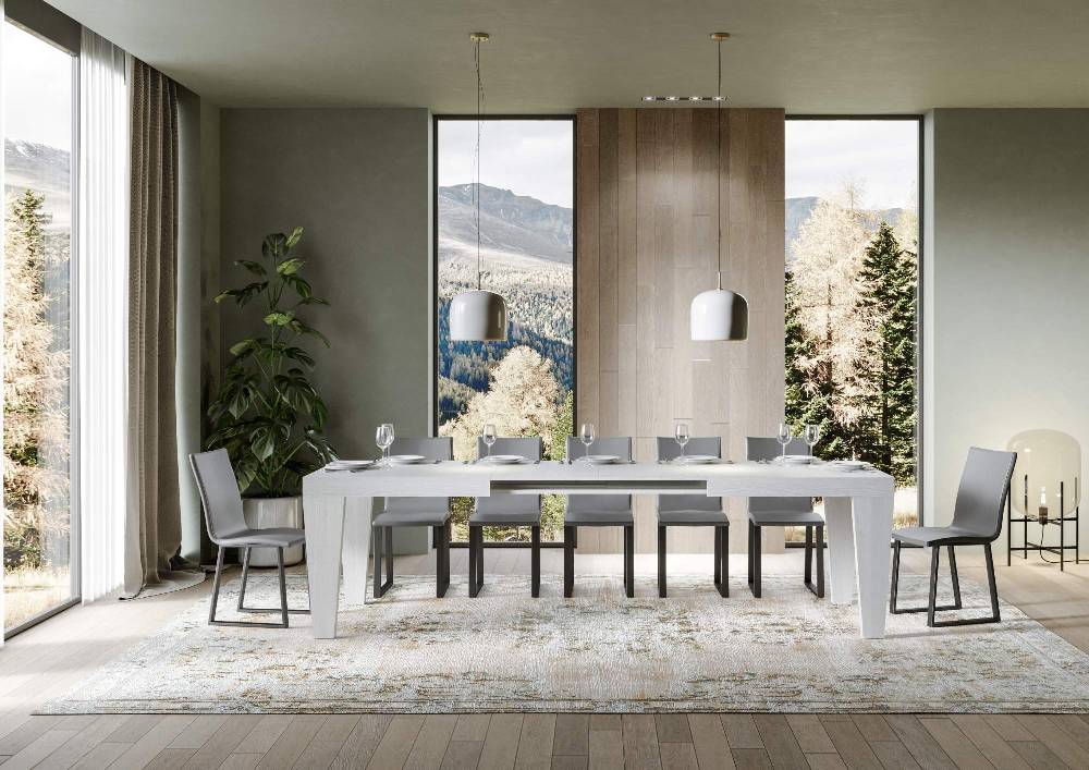 Itamoby Tavolo Spimbo Allungabile Bianco Frassino 90×160 Allungato 420 Shopping Online