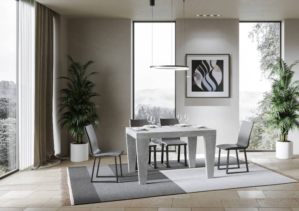 Itamoby Tavolo Spimbo Allungabile Cemento 90×130 Allungato 390 Prezzo Ridotto