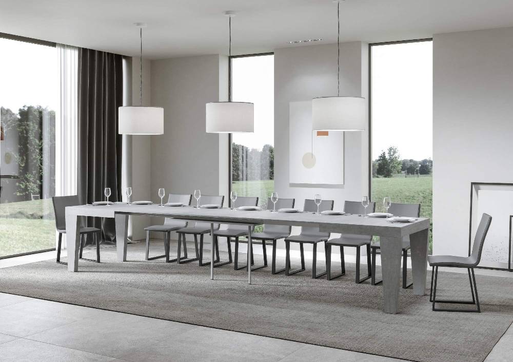 Itamoby Tavolo Spimbo Allungabile Cemento 90×130 Allungato 390 Prezzo Ridotto