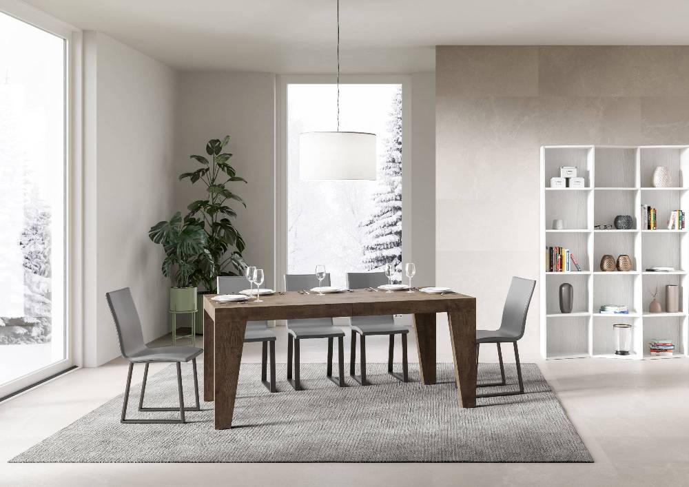 Itamoby Tavolo Naxy Allungabile Noce 90×180 Allungato 440 Negozio