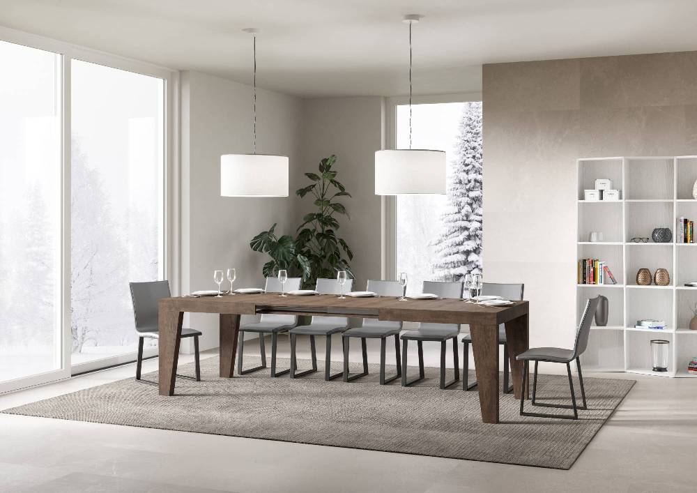 Itamoby Tavolo Naxy Allungabile Noce 90×180 Allungato 440 Negozio