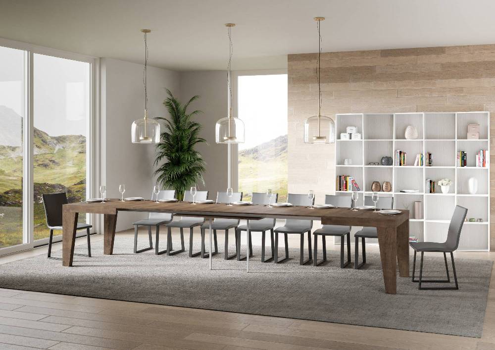 Itamoby Tavolo Naxy Allungabile Noce 90×180 Allungato 440 Negozio