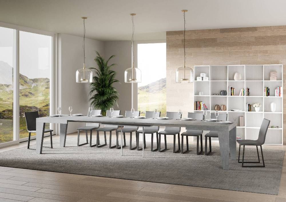 Itamoby Tavolo Naxy Allungabile Cemento 90×180 Allungato 440 In Saldo