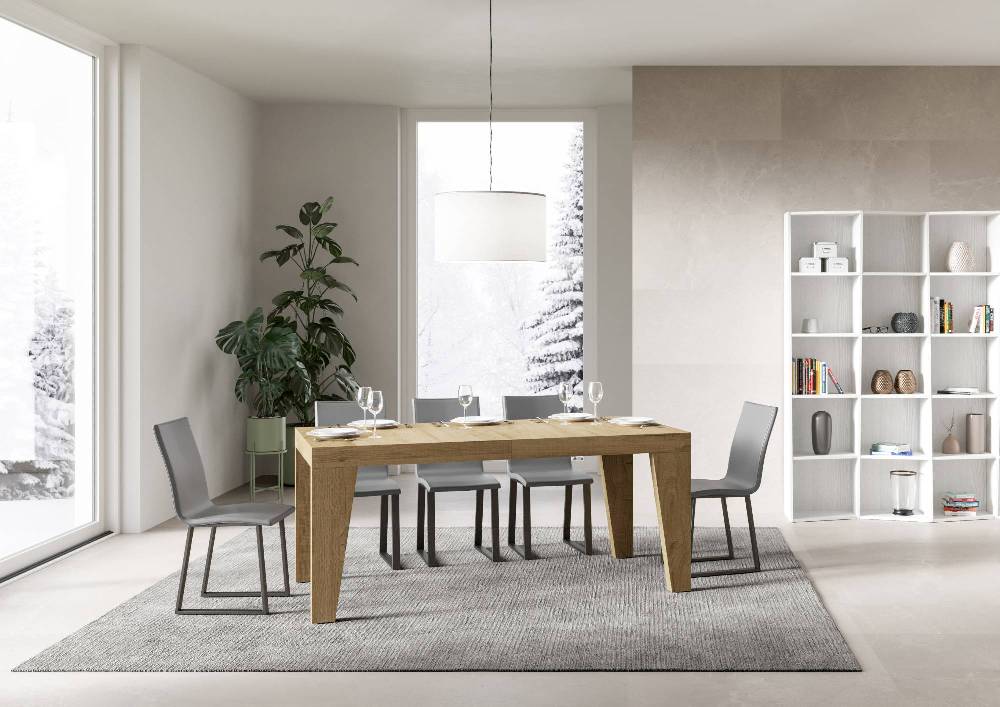 Itamoby Tavolo Naxy Allungabile Quercia Natura 90×180 Allungato 440 Nuova