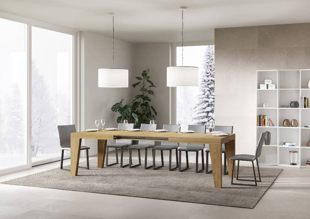 Itamoby Tavolo Naxy Allungabile Quercia Natura 90×180 Allungato 440 Nuova