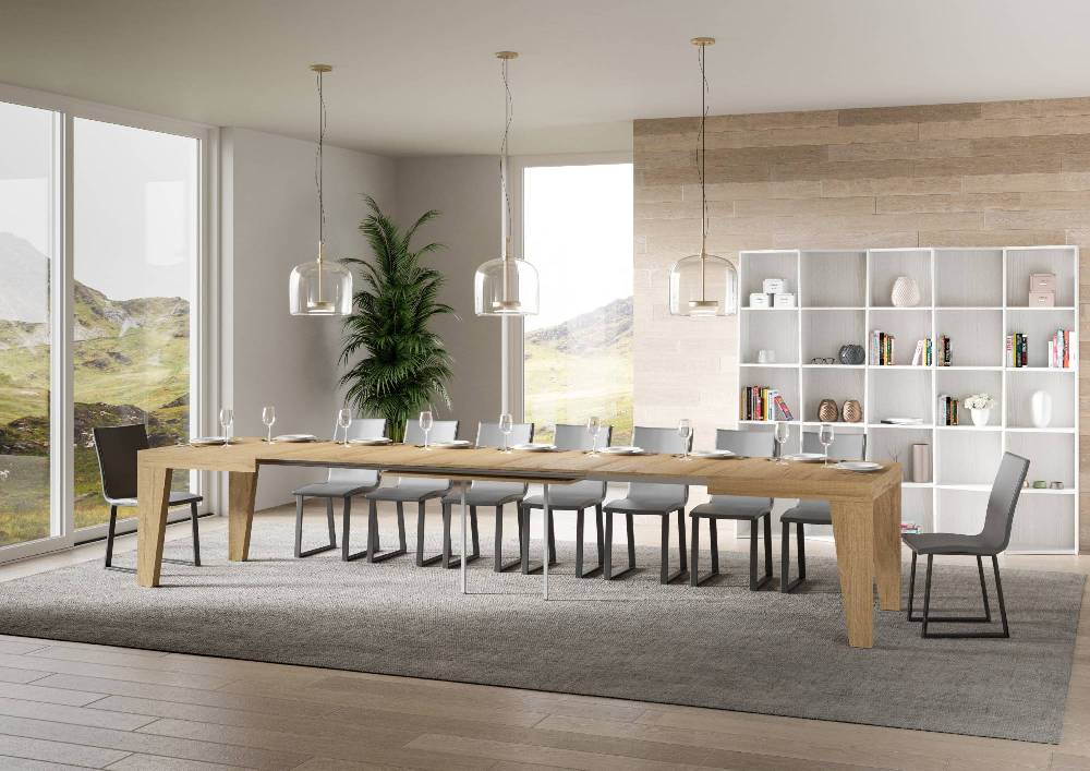 Itamoby Tavolo Naxy Allungabile Quercia Natura 90×180 Allungato 440 Nuova