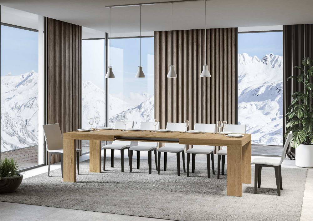 Itamoby Tavolo Roxell Allungabile Quercia Natura 90×160 Allungato 264 Italia
