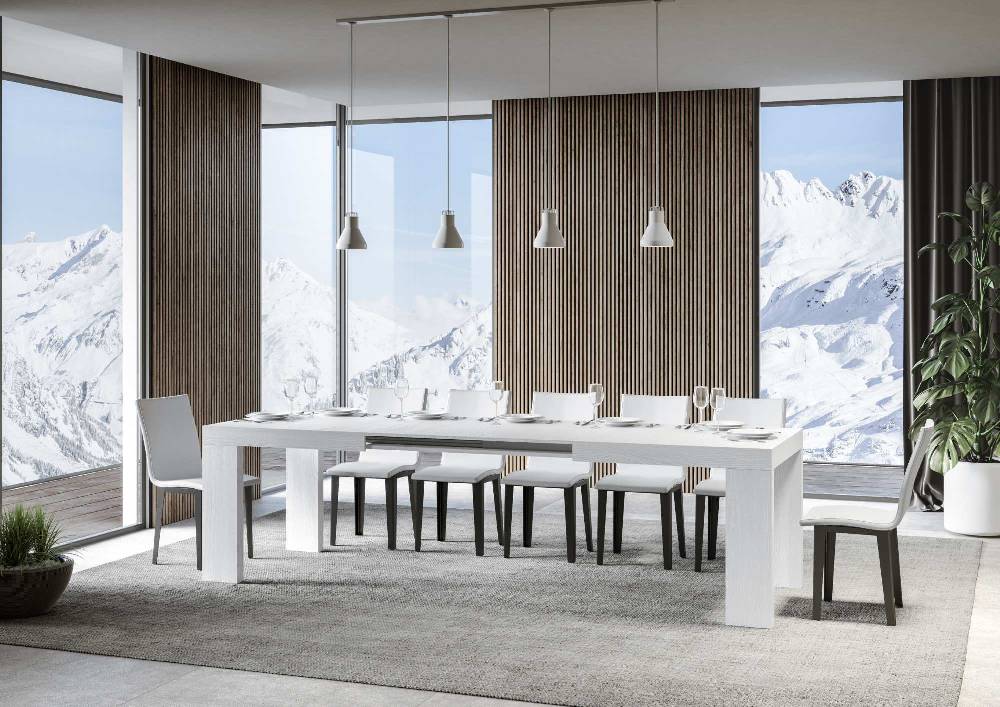Itamoby Tavolo Roxell Allungabile Bianco Frassino 90×160 Allungato 264 2025