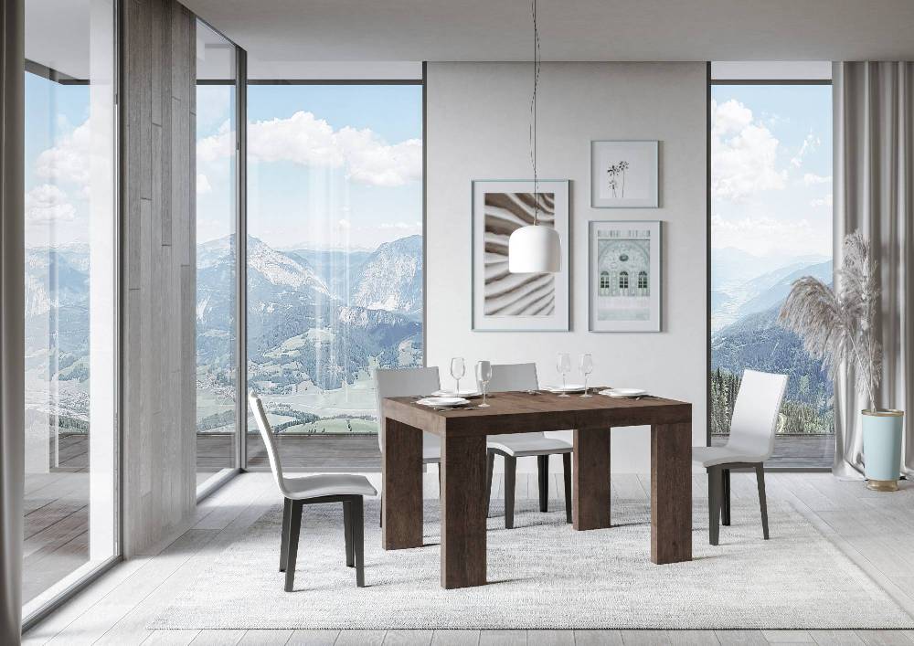 Itamoby Tavolo Roxell Allungabile Noce 90×130 Allungato 234 In Linea