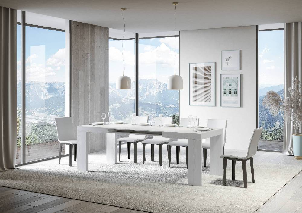 Itamoby Tavolo Roxell Allungabile Bianco Frassino 90×130 Allungato 234 Vendita