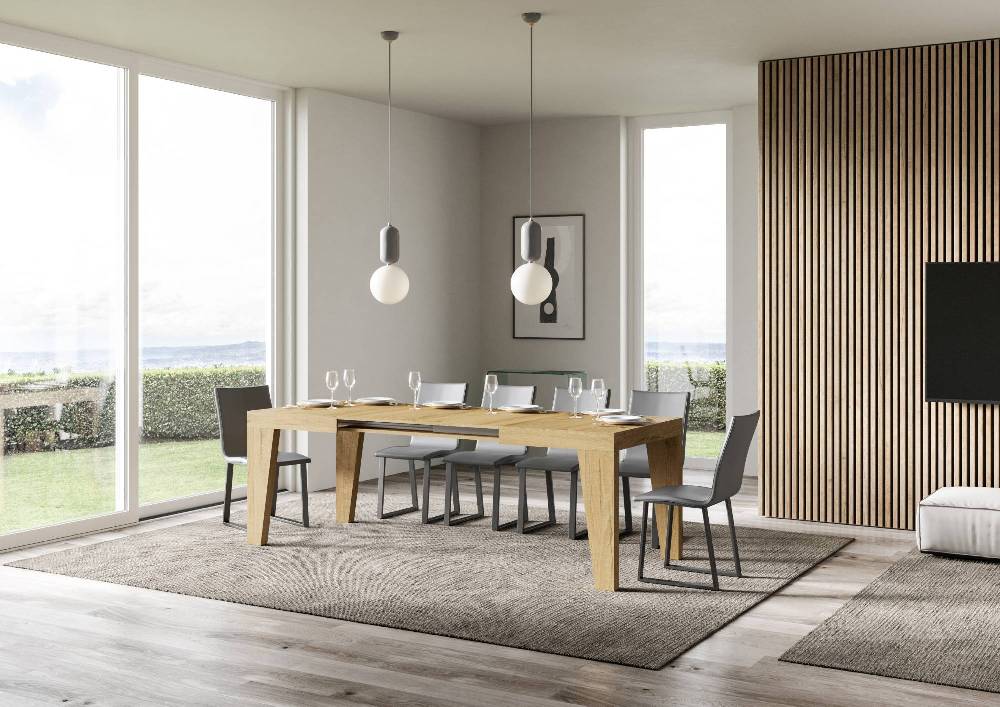 Itamoby Tavolo Naxy Allungabile Quercia Natura 90×130 Allungato 390 Affare Del Giorno