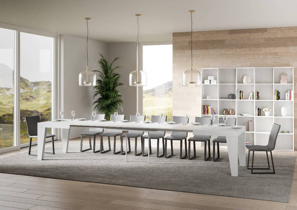 Itamoby Tavolo Naxy Allungabile Bianco Frassino 90×130 Allungato 390 Prezzo Ridotto