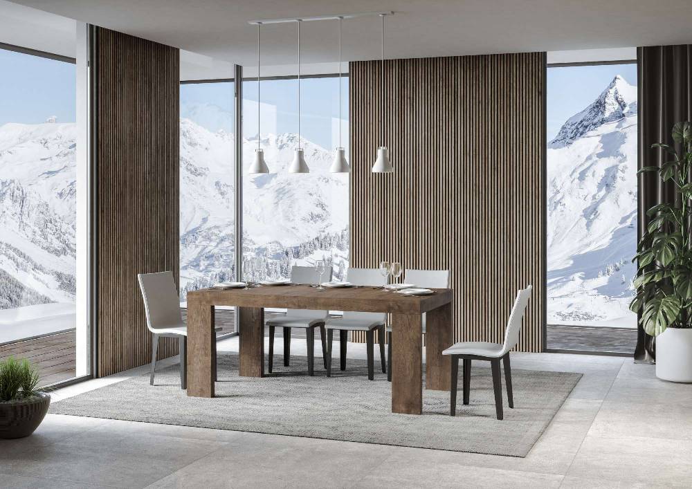 Itamoby Tavolo Roxell Allungabile Noce 90×160 Allungato 420 Latest stili