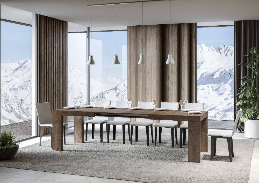 Itamoby Tavolo Roxell Allungabile Noce 90×160 Allungato 420 Latest stili