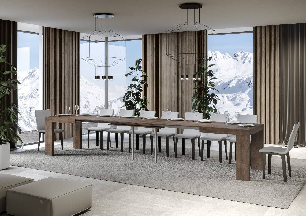 Itamoby Tavolo Roxell Allungabile Noce 90×160 Allungato 420 Latest stili