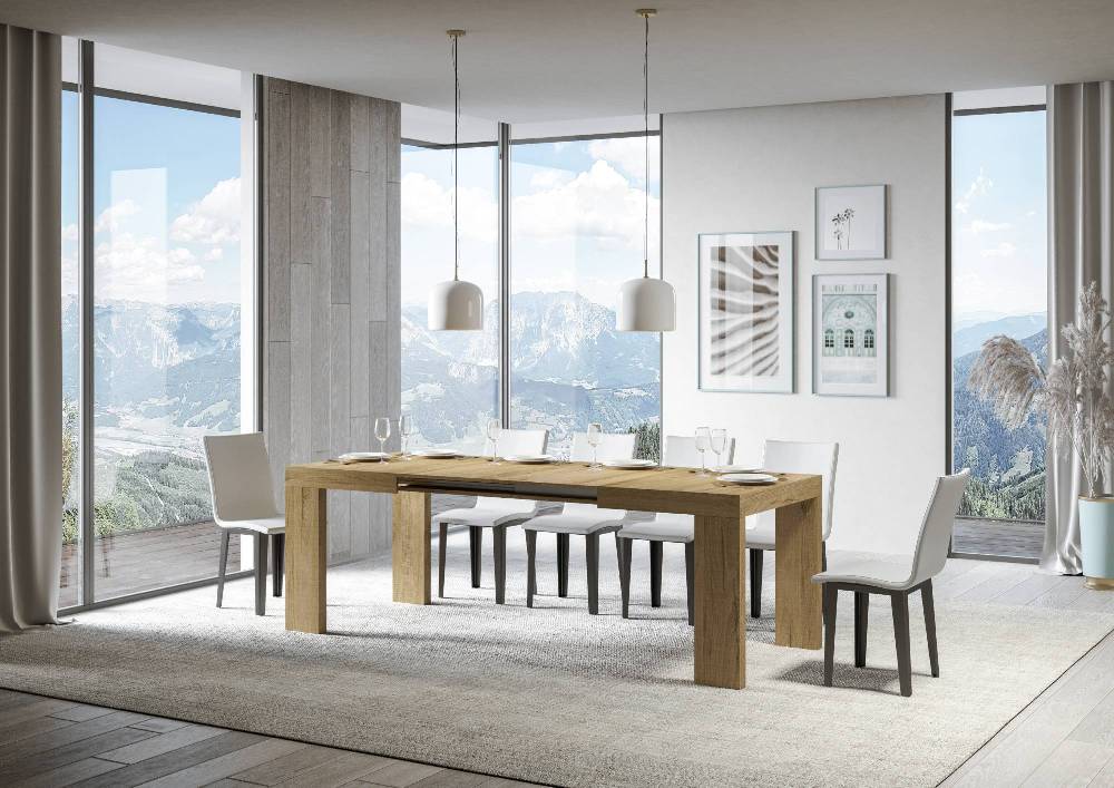 Itamoby Tavolo Roxell Allungabile Quercia Natura 90×130 Allungato 390 Fino al 65% di sconto