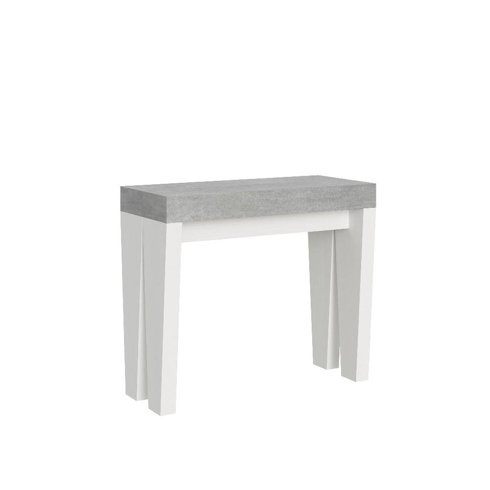 Itamoby Consolle Spimbo Mix Piano Cemento Gambe Bianco Frassino Limitato a 3 giorni