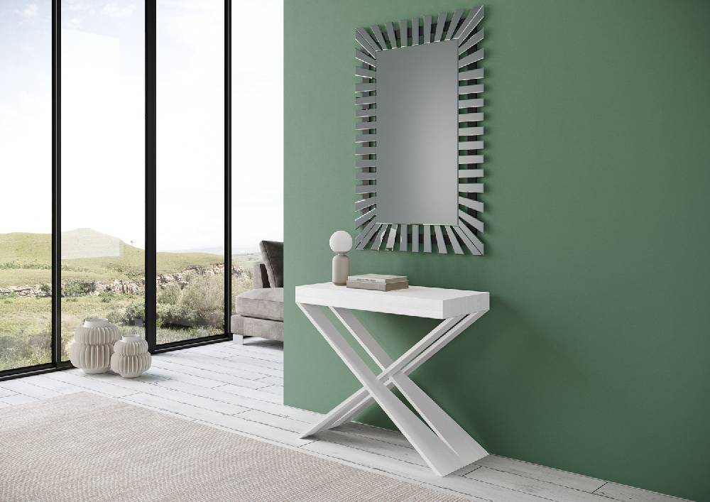 Itamoby Consolle Diago Small Bianco Frassino telaio bianco Vendita Calda