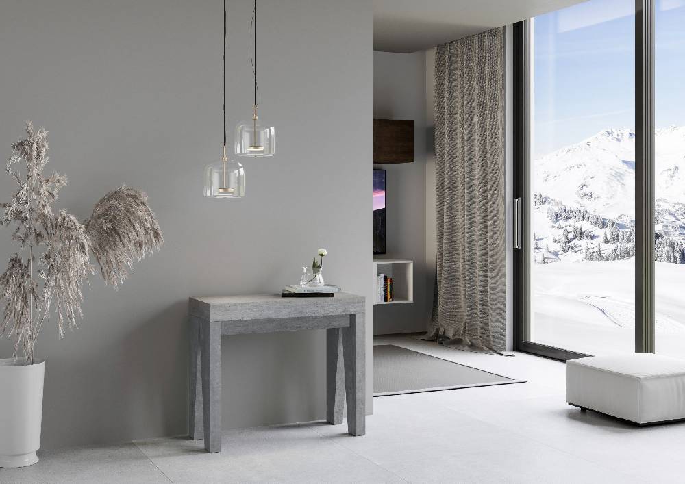 Itamoby Consolle Naxy Small Cemento Comprare a buon mercato