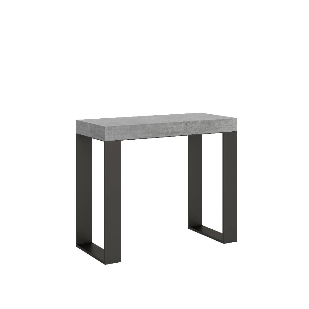 Itamoby Consolle Tecno Premium Cemento telaio Antracite Online Outlet
