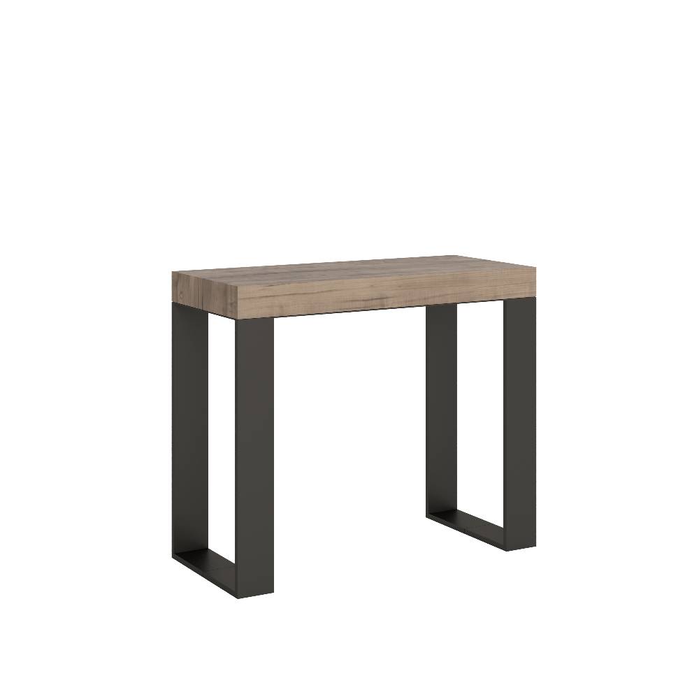 Itamoby Consolle Tecno Quercia Natura telaio Antracite Bestseller