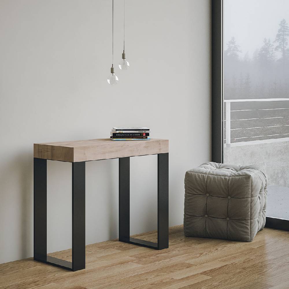 Itamoby Consolle Tecno Quercia Natura telaio Antracite Bestseller
