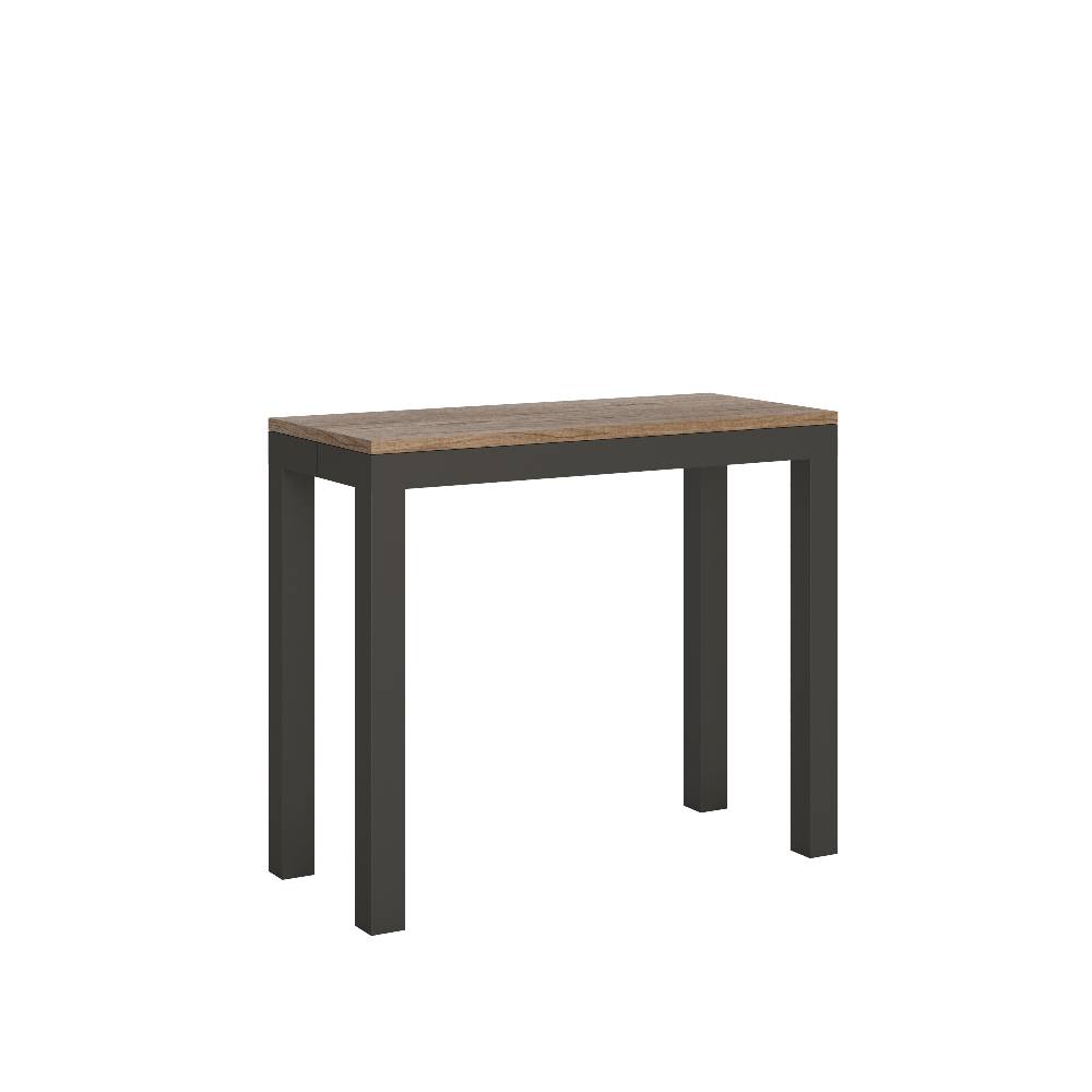Itamoby Consolle Everyday Small Evolution Quercia Natura telaio Antracite Consegna Veloce