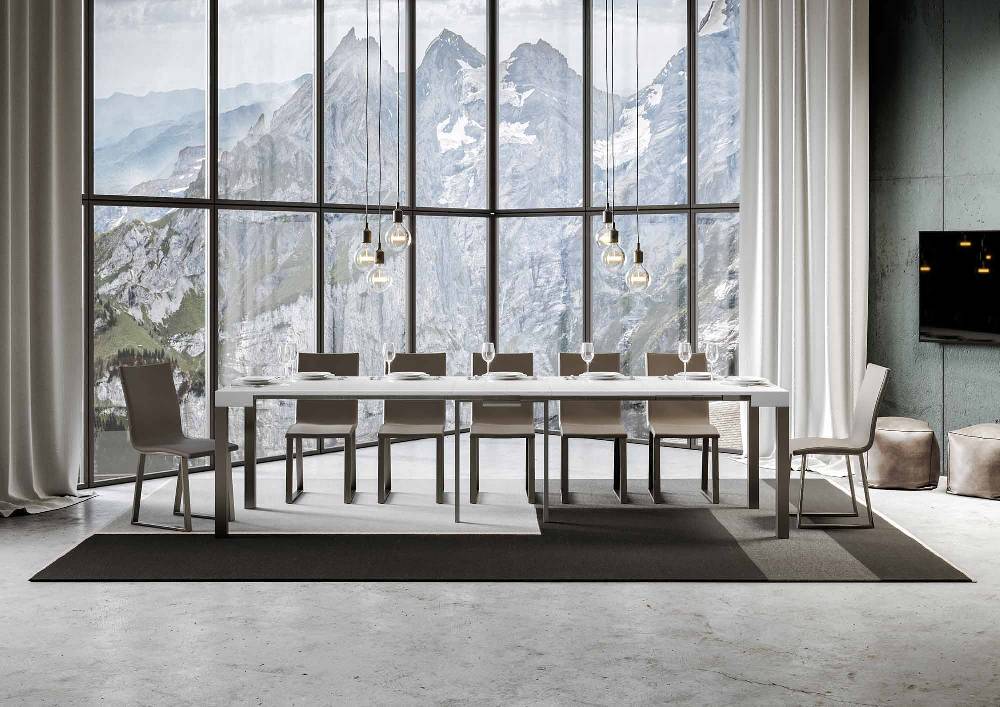 Itamoby Consolle Everyday Bianco Frassino telaio Antracite Prezzo Ridotto