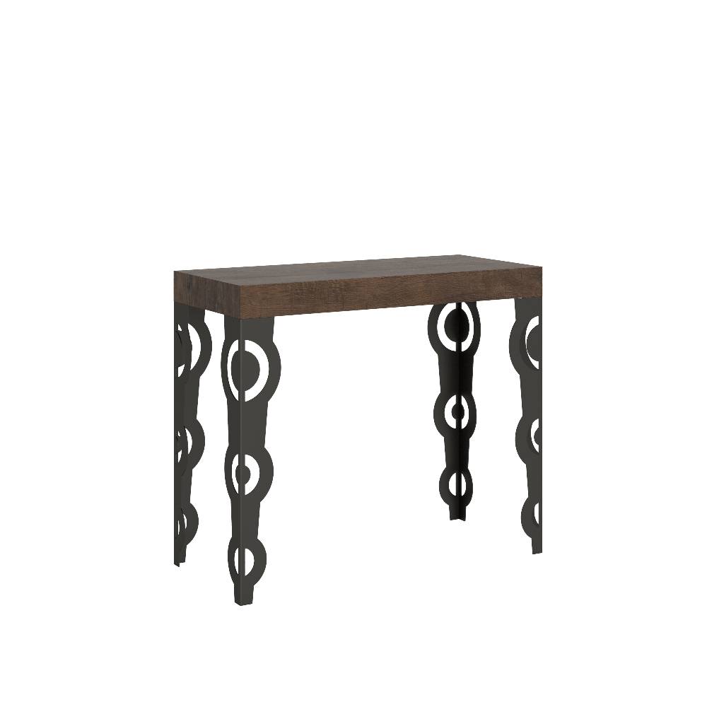Itamoby Consolle Karamay Small Premium Noce telaio Antracite Outlet