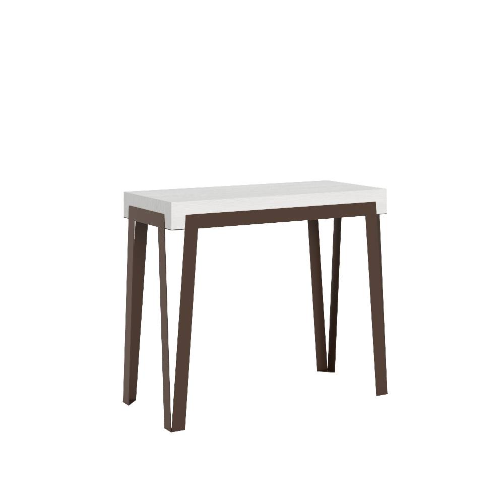 Itamoby Consolle Rio Small Bianco Frassino telaio Ruggine Saldi Di Fabbrica