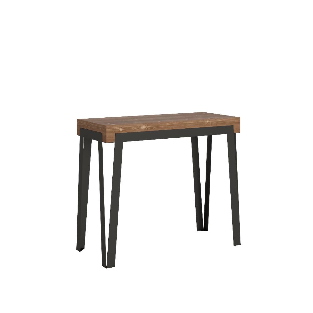 Itamoby Consolle Rio Abete Tinto telaio Antracite Spedizione gratuita
