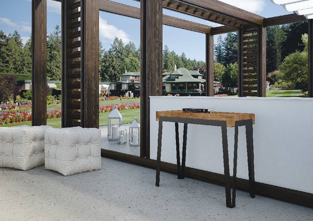 Itamoby Consolle Rio Small Premium Abete Tinto telaio Antracite Comprare a buon mercato