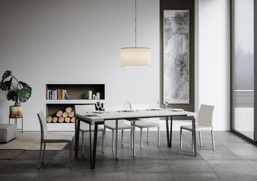 Itamoby Consolle Rio Small Bianco Frassino telaio Antracite Cyber Monday